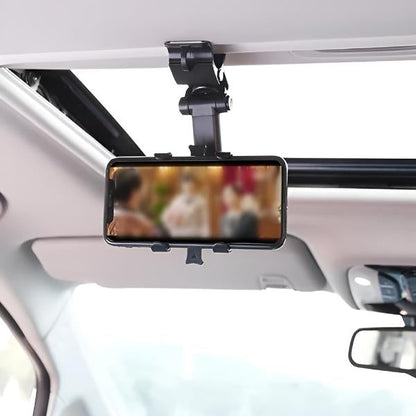 Belro non-slip mobile phone holder for cars, mounted on a dashboard, showing secure grip and easy access to smartphone.