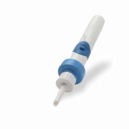 Belro vacuum ear cleaner in use, compact health and beauty device for safe ear cleaning at home.