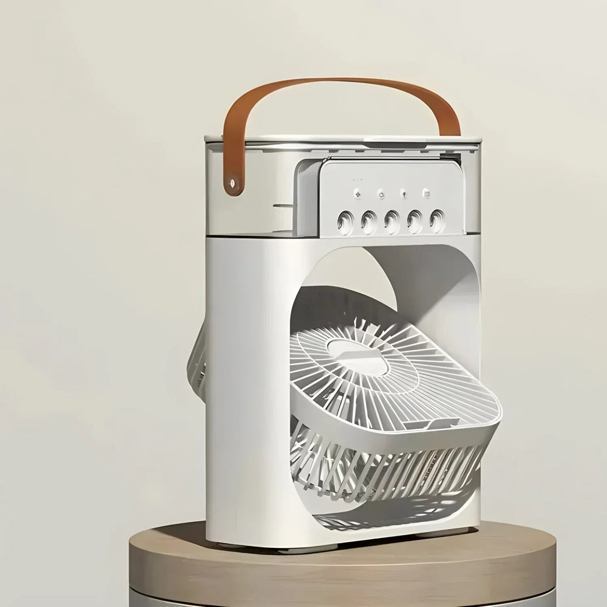 Belro Pro 3-In-1 fan, air conditioner, and humidifier for outdoor home use, showing the compact device with adjustable vents.