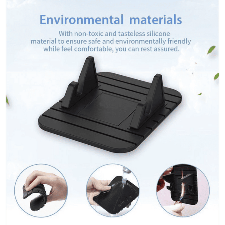 Belro universal anti-slip phone holder with adjustable grip, designed for secure placement on electronics and phone mounts.