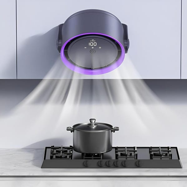Belro portable bladeless fan for outdoor use, compact design with smooth, modern appearance, ideal for home and garden cooling.