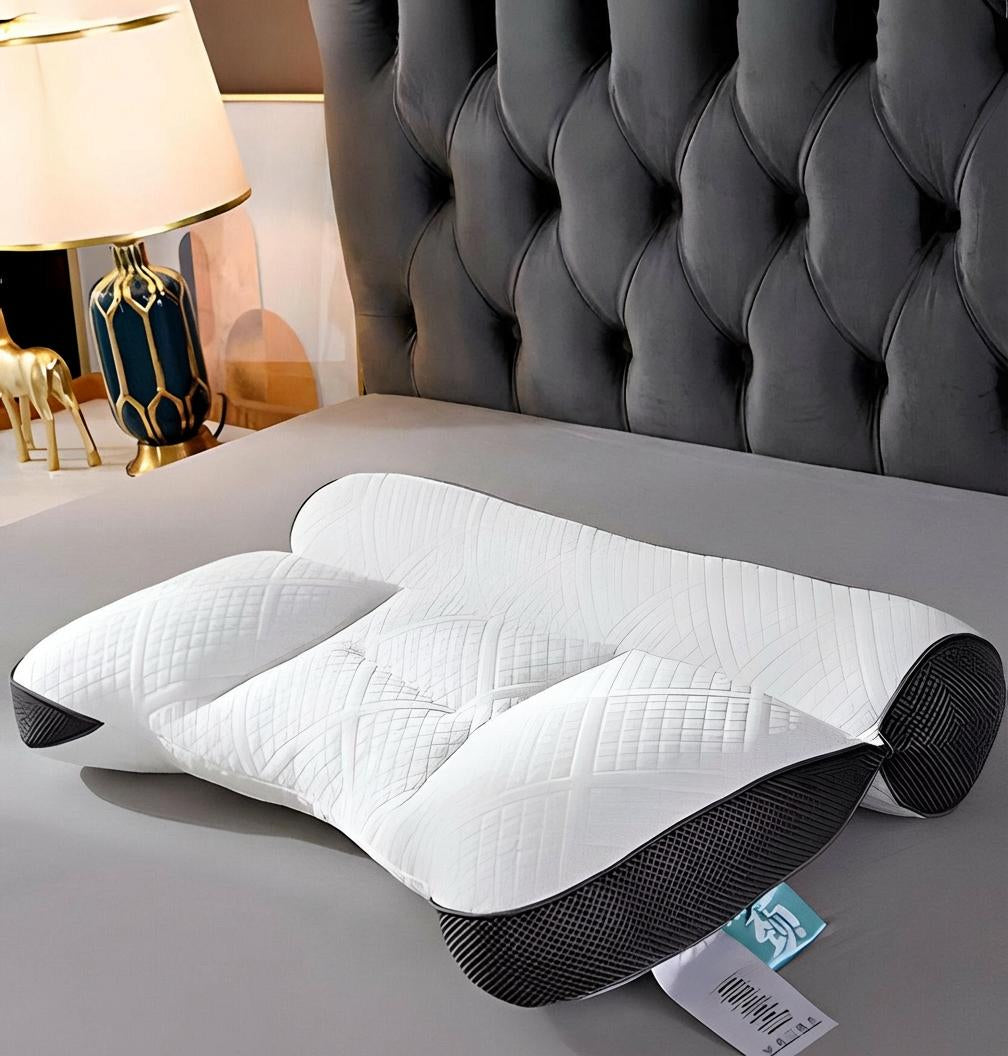 Belro orthopedic neck pillow in a neutral color, designed for neck support and comfort in health and beauty use.