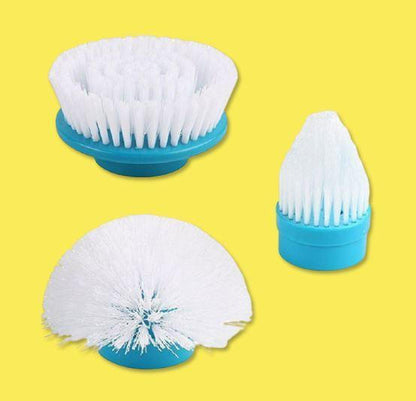 Belro cordless electric spin scrubber with extendable handle for bathroom cleaning, featuring a compact, ergonomic design.