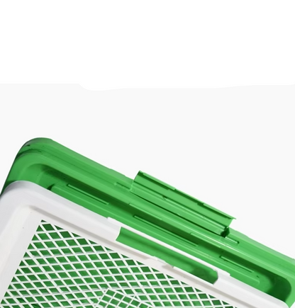 Belro dog toilet with artificial turf for pets, featuring a durable tray and realistic grass surface for indoor use.