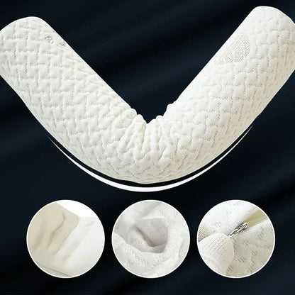 Belro memory foam neck roll pillow for neck support and comfort in health and beauty applications.