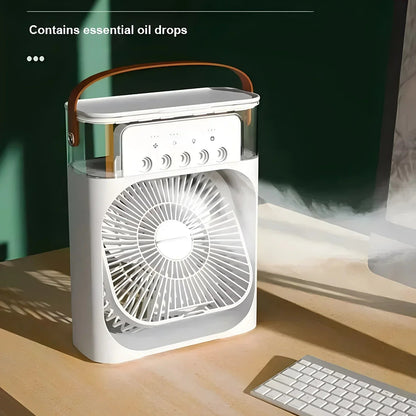 Belro Pro 3-in-1 fan, air conditioner, and humidifier for outdoor home and garden use, showing compact design and control panel.