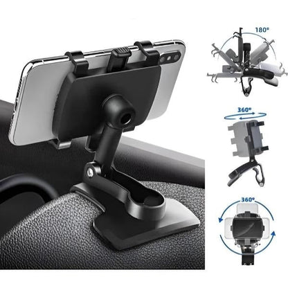 Belro non-slip mobile phone holder for cars, securely grips smartphones, mounted on a vehicle dashboard or air vent.