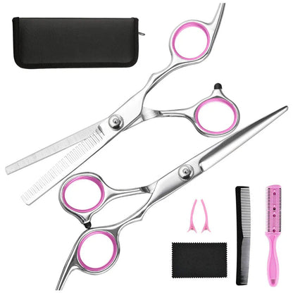 Belro hair cutting and thinning scissors, professional hairstyling accessories with sharp blades and ergonomic handles.