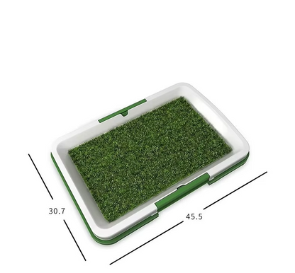 Belro dog toilet with artificial turf for outdoor or indoor use, featuring realistic grass surface for pet waste management.