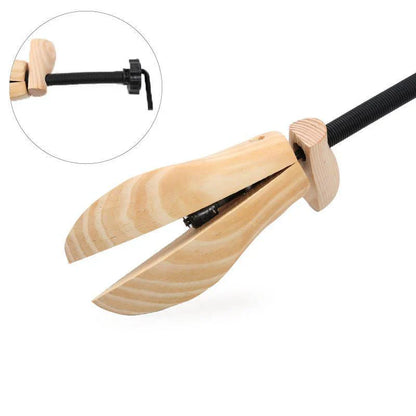 Adjustable Belro stirrups for solid wood shoes, featuring a secure fit and durable design for comfortable footwear.