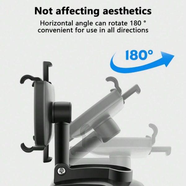 Belro non-slip mobile phone holder for cars mounted on dashboard, showcasing secure grip and adjustable design.