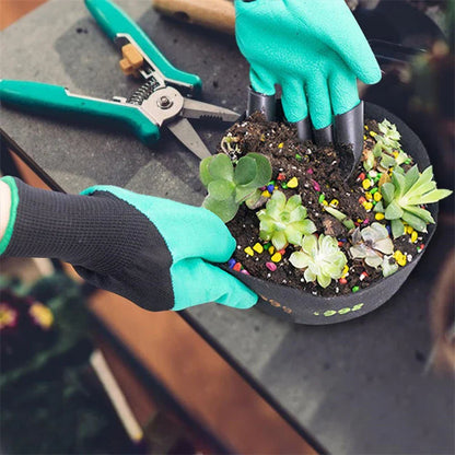 Belro Genius gardening gloves with built-in claws, ideal for outdoor gardening and planting tasks.