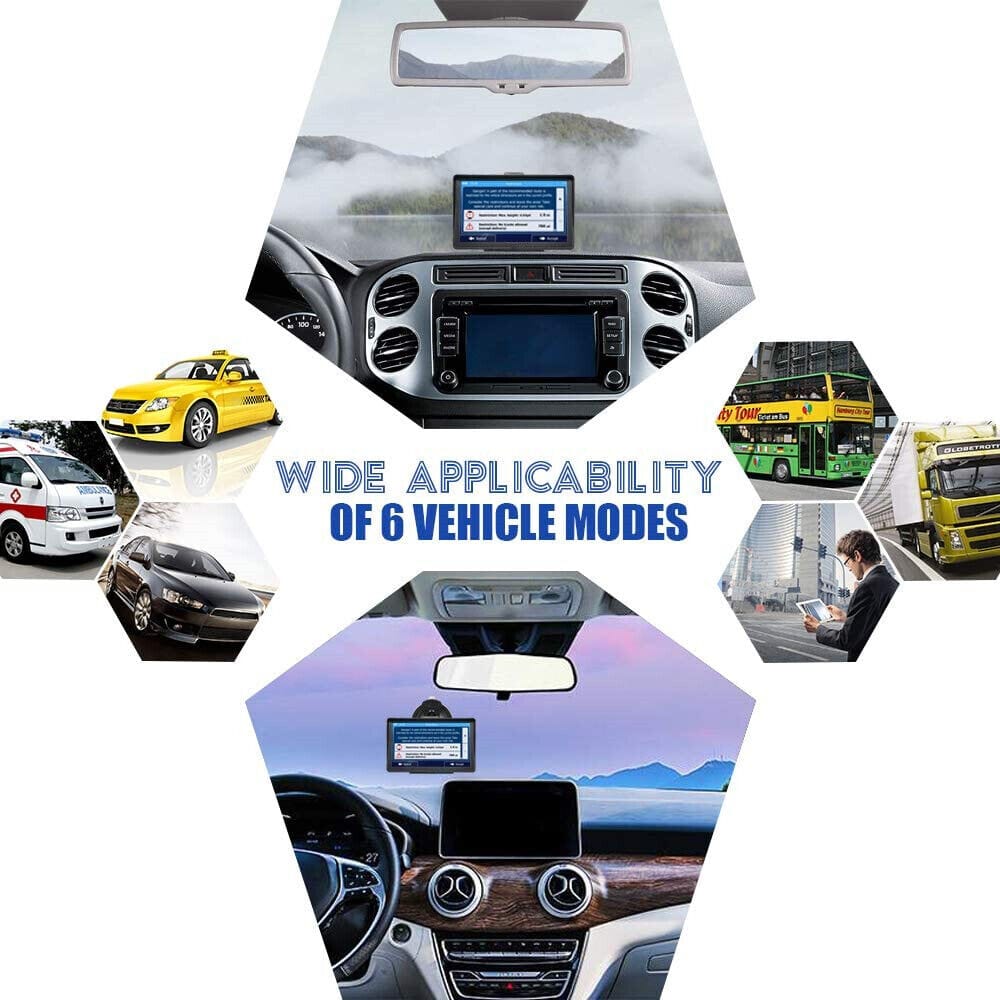 Belro 7-inch GPS navigation system for car and truck with touchscreen display and built-in maps.
