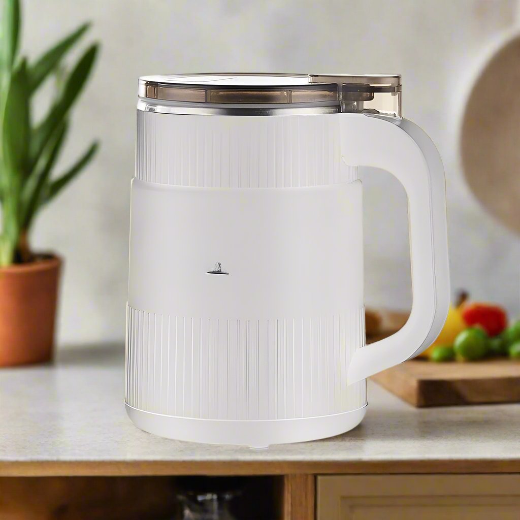 Belro flour mill for home use with a compact design and metal grinding mechanism, suitable for fresh flour preparation.