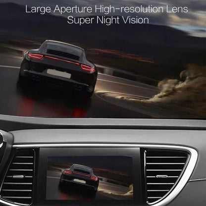 Belro dual front and rear dash cam for cars, capturing video footage from both cameras for vehicle surveillance.