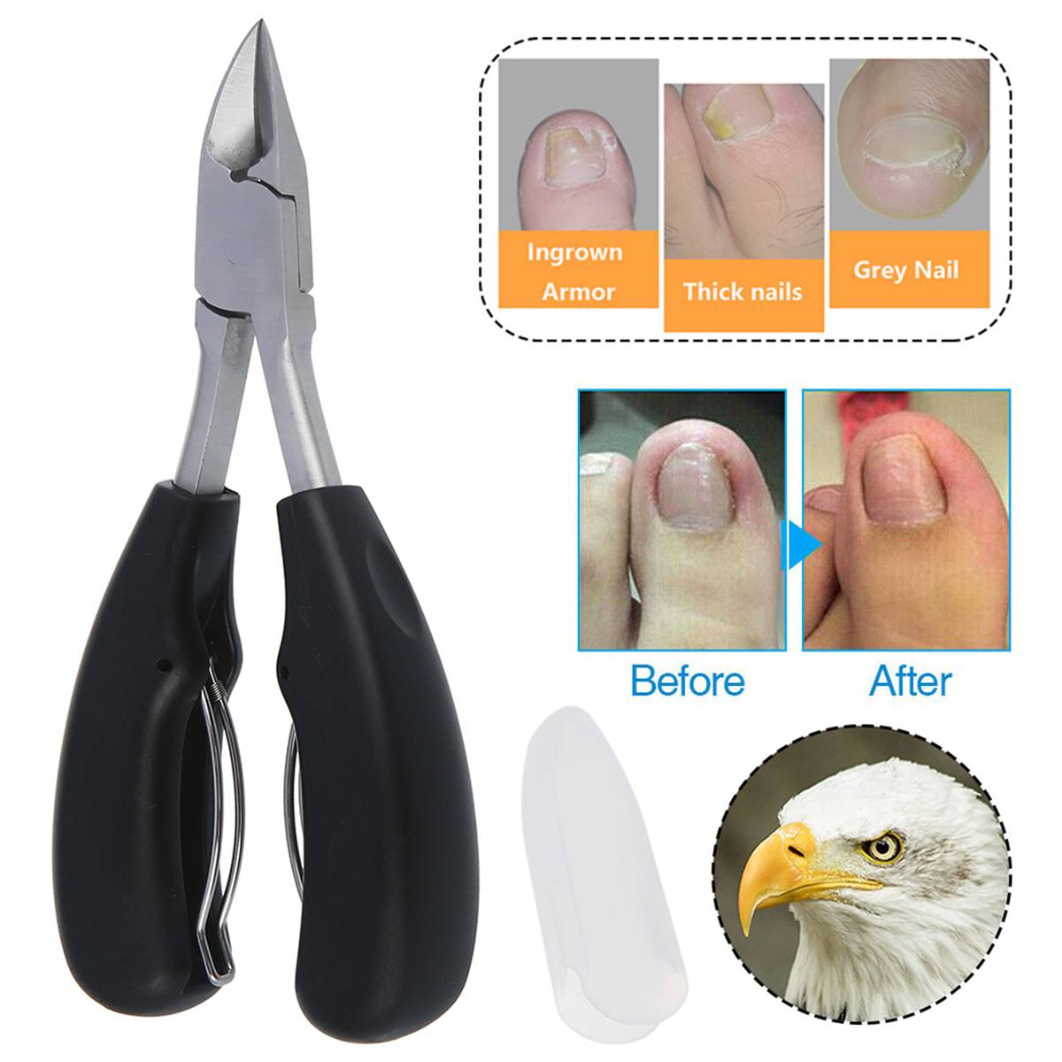 Belro nail clippers for thick nails, designed for seniors, featuring ergonomic handles for easy nail trimming and grooming.