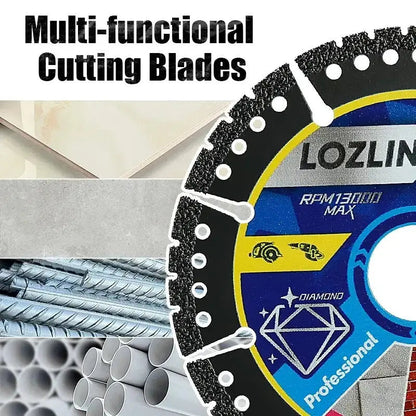 Mivoza Deutschland diamond saw blades, 115mm, 2-pack, for cutting tiles, concrete, steel, and PVC with precision and durability.
