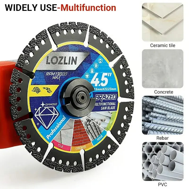 Mivoza Deutschland diamond saw blades, 115mm, for cutting tiles, concrete, steel, and PVC in home and living tools.
