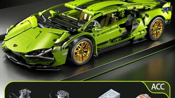 Belro city racing car mechanical speed vehicle for children and adults parked on a street, showcasing its sleek automotive design.