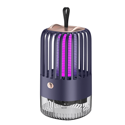 Belro USB Ultrasonic Mosquito Repellent Lamp for outdoor pest control, showing the compact device with USB plug in a garden setting.