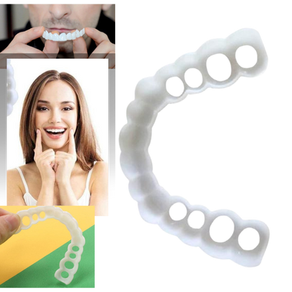 Clear Belro dental aligners for teeth straightening, showcasing the smooth, transparent oral health appliance on a clean background.