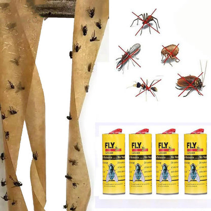 Belro fly swatter roller for pest control, outdoor home and garden tool with a long handle and mesh swatting surface.