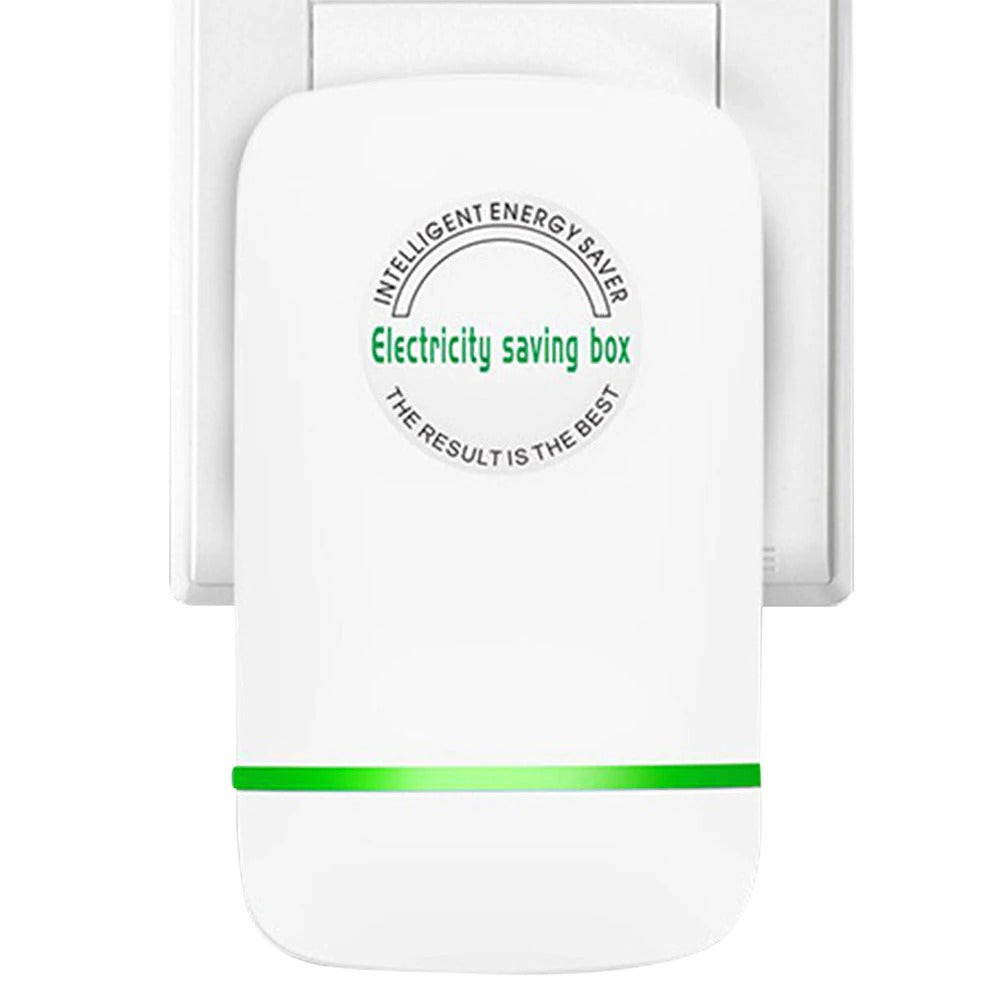 Belro Energy Saver Box electronic device with LED indicators and power cable for energy efficiency and electricity saving.