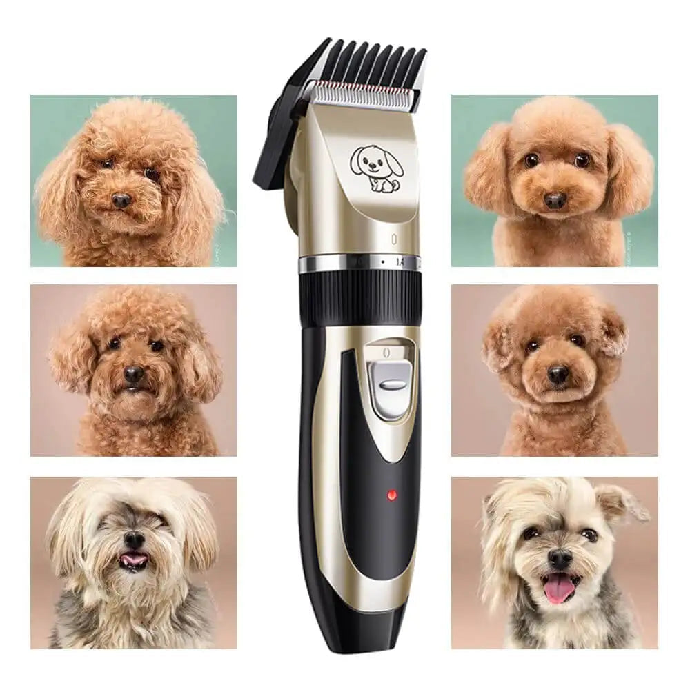 Belro Silent Fur Trimmer Set for Dogs, pet grooming accessories with adjustable blades for quiet, precise hair trimming.