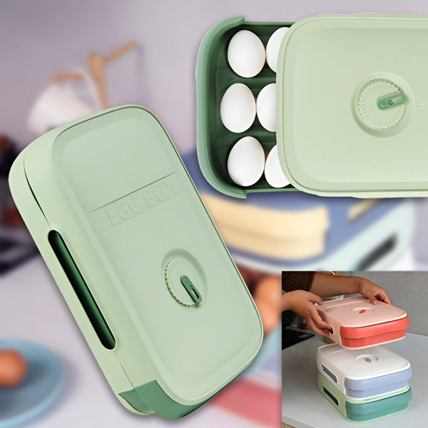 Belro stackable egg box bag for organizing eggs, featuring secure compartments and portable design for storage and travel.