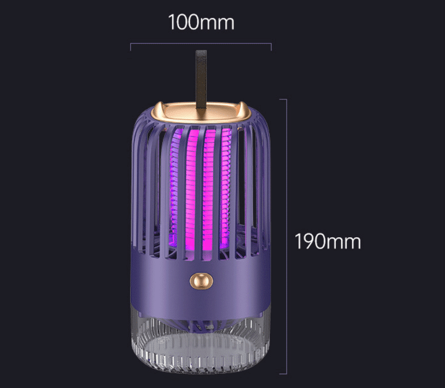 Belro USB ultrasonic mosquito repellent lamp for outdoor pest control, featuring a compact design with a power button and LED indicator.