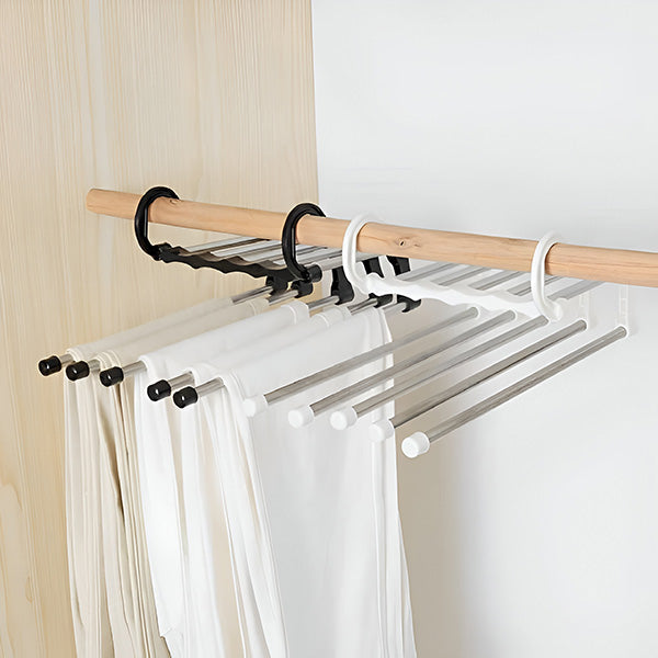 Belro multifunctional hangers for pants, featuring durable design for home storage and organization of clothing items.