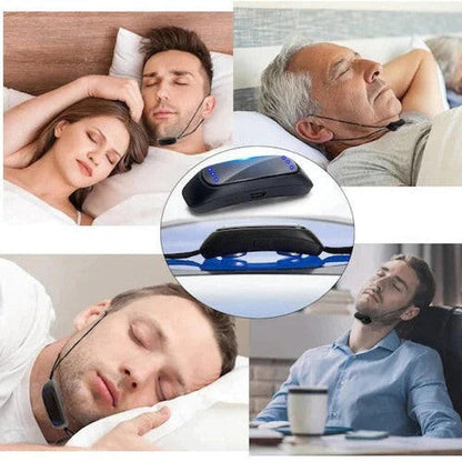 Belro anti-snoring device for sleep aid, showing a close-up of the sleek, portable mouthpiece designed to reduce snoring.