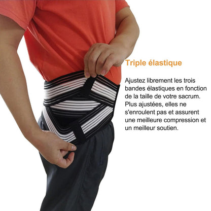 Belro lumbar support belt, a comfortable accessory with suspenders designed to provide lower back pain relief and support.