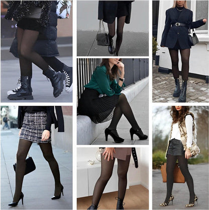 Belro warm fleece-lined tights in black, stretchy activewear clothing designed for cozy comfort and warmth during workouts or casual wear.