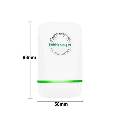 Belro Energy Saver Box, an electronic device with LED indicators and power connection ports on a white background.