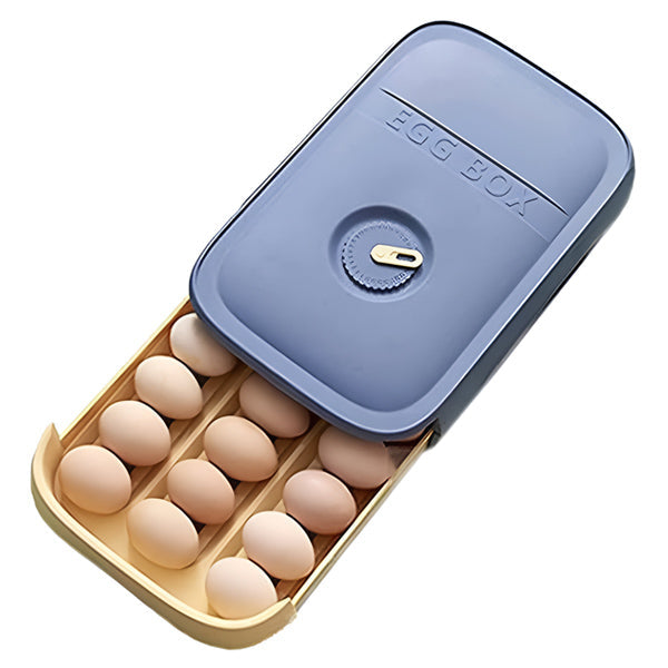 Belro stackable egg box in a bag for secure storage and transport of eggs, with a compact, lightweight design.