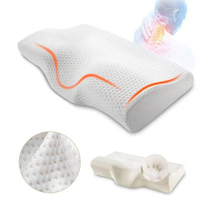 Belro ergonomic memory cervical pillow with contoured design for neck support and comfort in health and beauty.