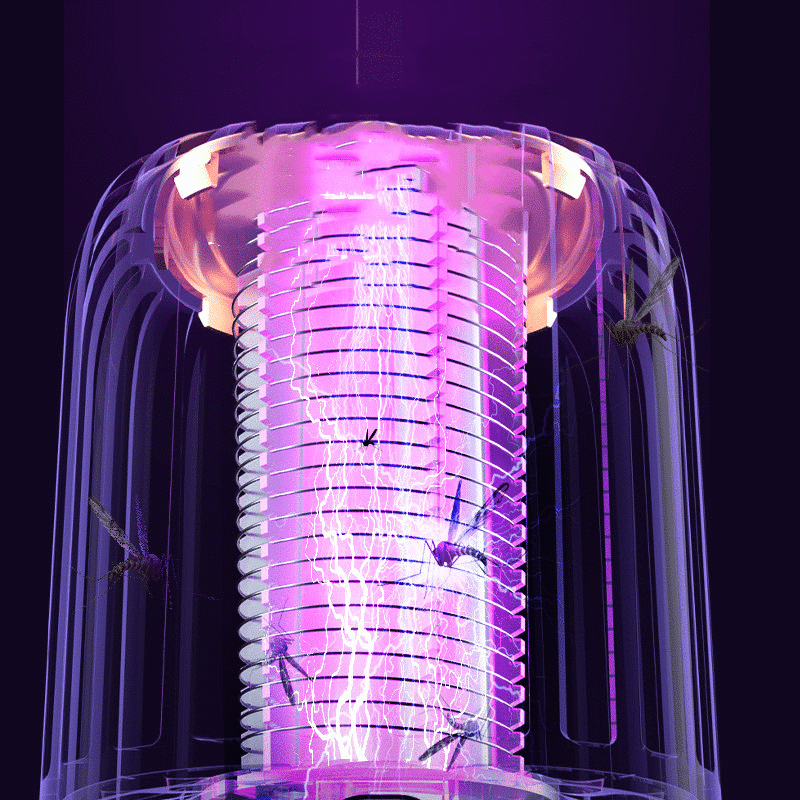 Belro USB ultrasonic mosquito repellent lamp used outdoors for pest control in home and garden.