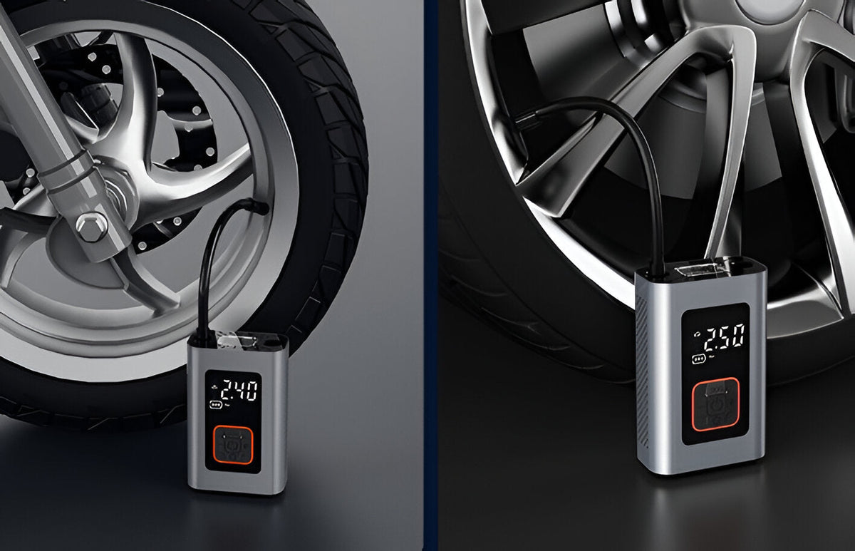 Belro Smart Portable Electric Tire Inflator with digital display and compact design for home and garden use.