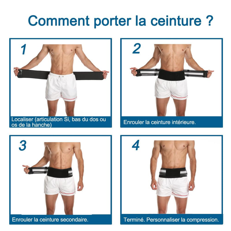 Belro lumbar support belt with adjustable suspenders, designed to provide back support and improve posture.
