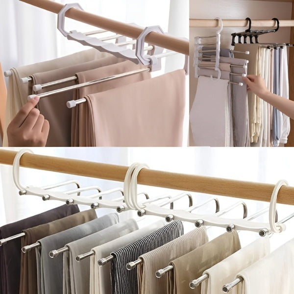 Belro multifunctional hangers for pants, ideal for home storage and organization, with sturdy design for versatile use.
