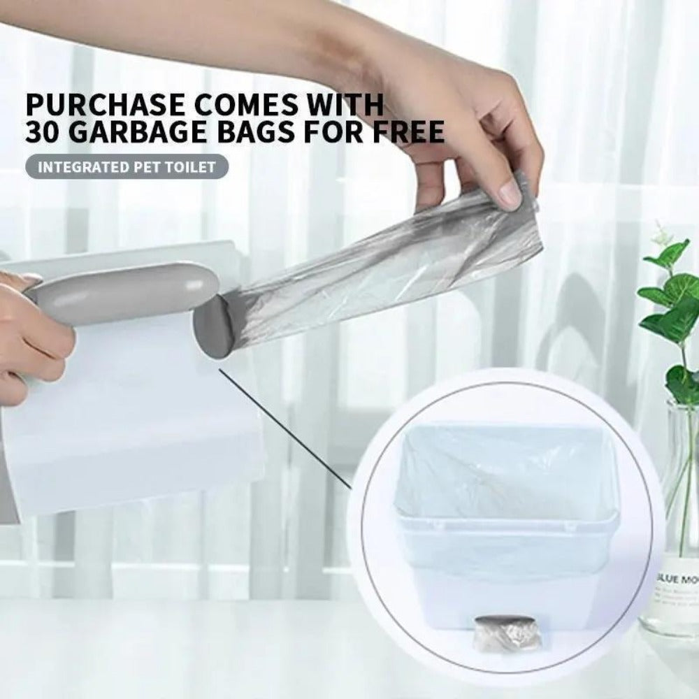 Belro cat litter scoop with ergonomic handle and metal mesh for easy cleaning of cat litter boxes.