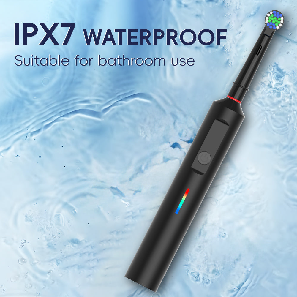 Belro 360 rotating electric toothbrush with ergonomic handle and multiple brushing modes for effective oral care.