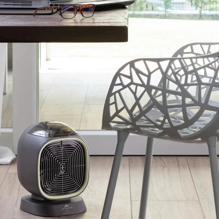 Belro Silent Power Eco Fan Heater displaying a sleek, compact design ideal for energy-efficient home heating.