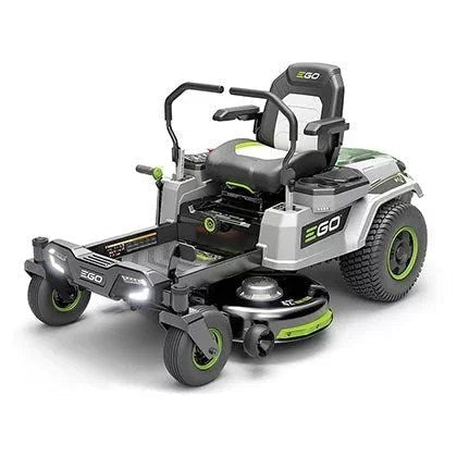 Casavibeo 42-inch Power+ Z6 Zero Turn Lawn Mower with four 10.0 Ah batteries and 1600W charger, shown outdoors on grass