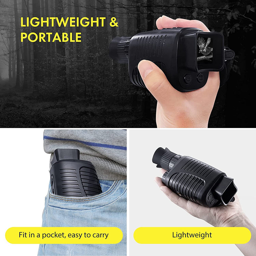 Belro night vision monocular with infrared lens for enhanced visibility in low-light or dark conditions.