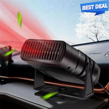 Belro 3X portable car heater, compact electronic heater for vehicle interior, with adjustable controls and venting.