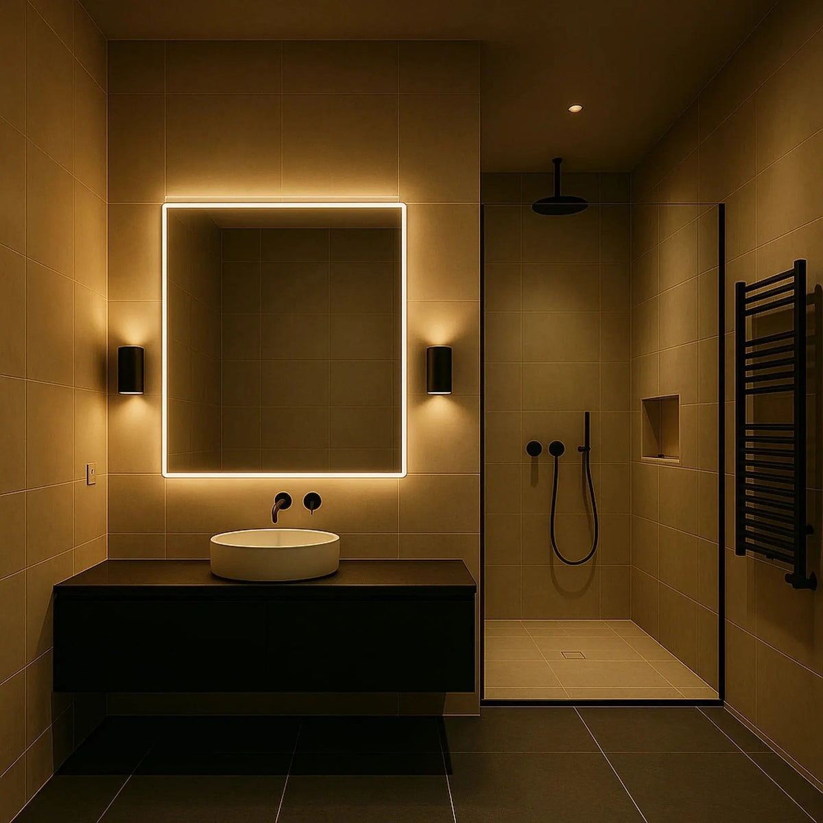 Mivoza LED plug-in night light with dusk sensor, warm glow, energy-efficient design, suitable for home lighting and decor.