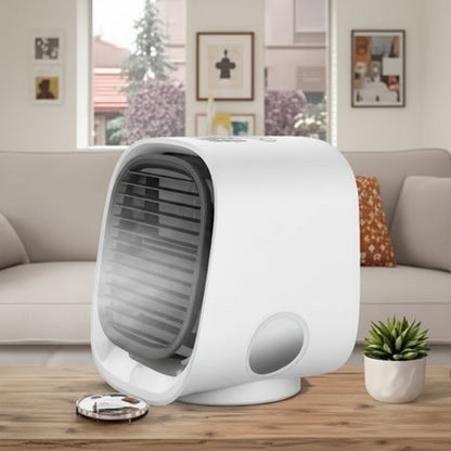 DecorsDeluxe electric evaporative cooler fan for personal room and desk cooling, compact and portable air cooling device