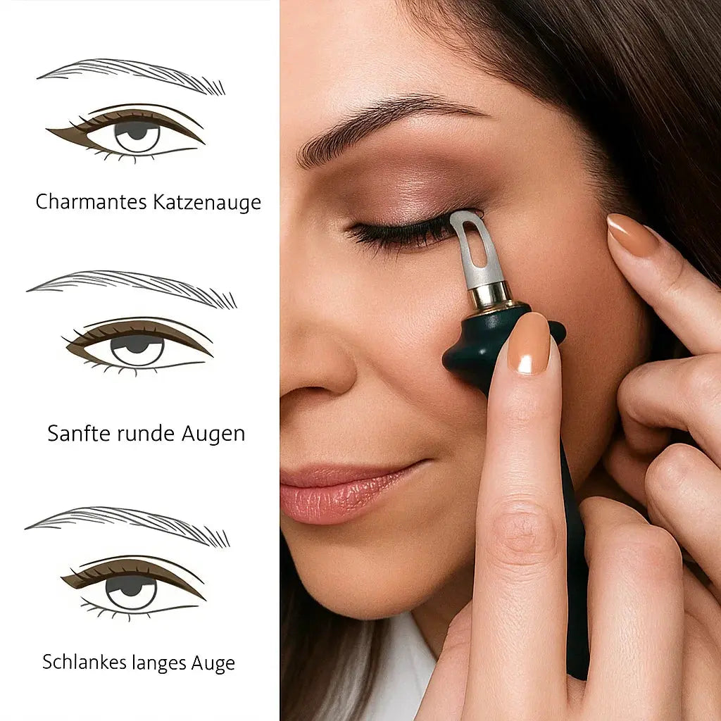 Mivoza waterproof gel eyeliner set with ergonomic applicator, featuring smudge-free gel eyeliners for precise eye makeup.